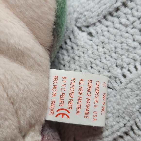 🕸Vintage Ty Beanie Baby Original "Iggy" The Iguana 1997 P.V.C Pellets - Picture 6 of 11